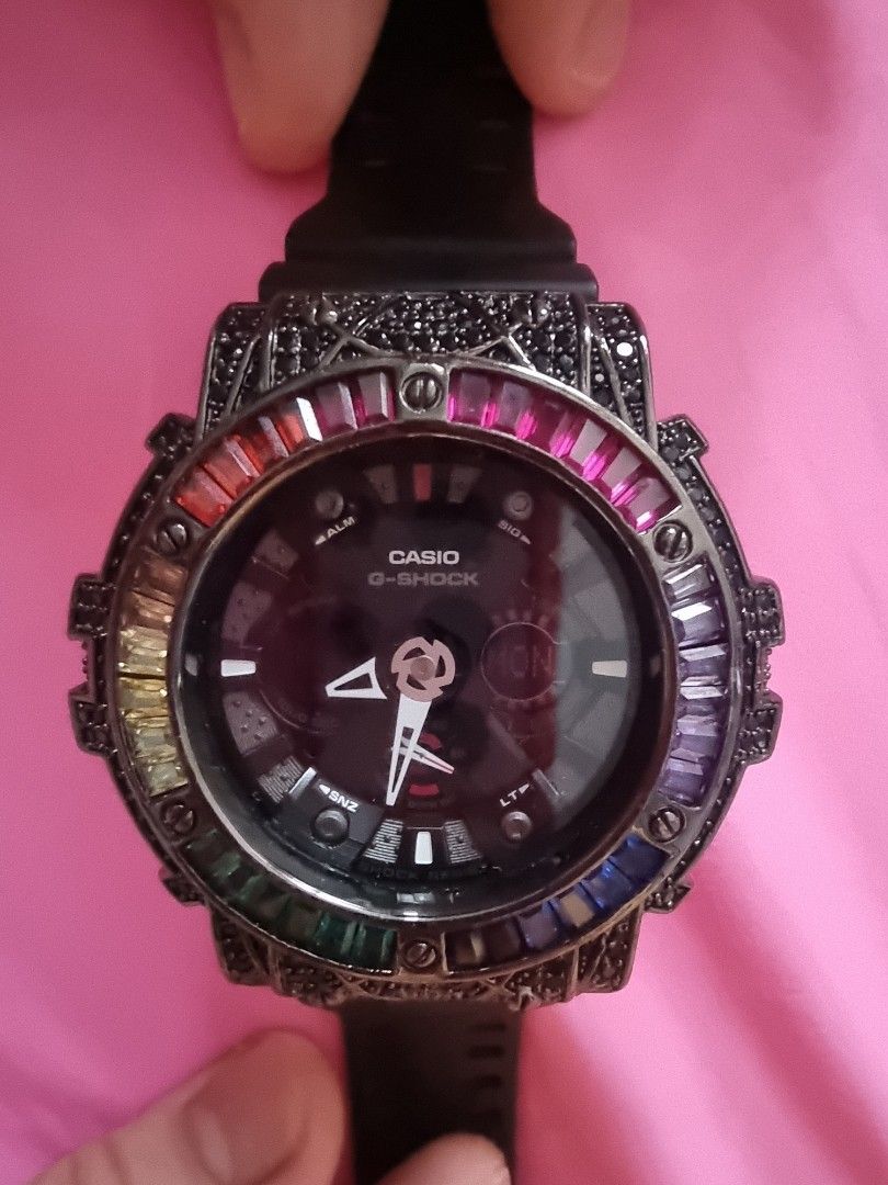Customized G Shock swaroski crystal GA 120 Luxury Watches on