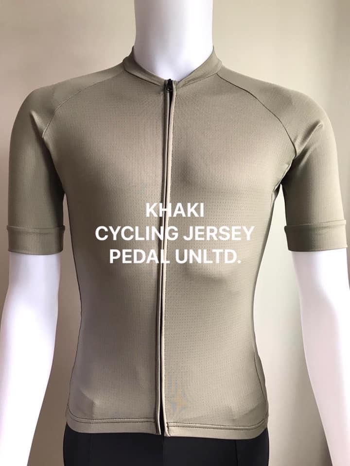 Cycling jersey (Category: Activewear) located in Paranaque City. Submitted by ctchuchi (Listing ID 1212357499, Image 1). Description: Khaki cycling jersey unisex Rfs: never used.