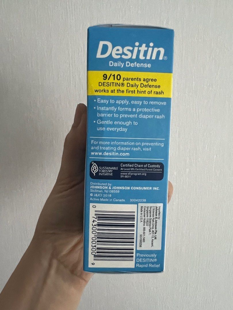 Desitin daily defense diaper rash cream, Babies & Kids, Bathing