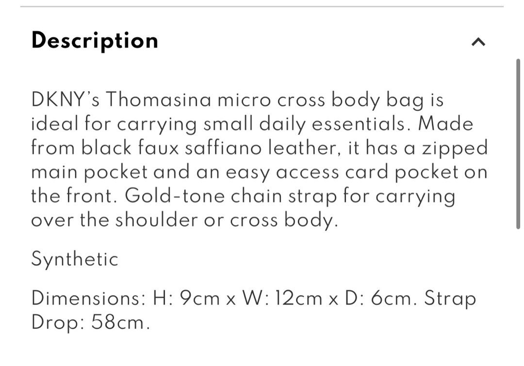 DKNY Women's Thomasina Micro Mini Cross Body Bag - Saffiano