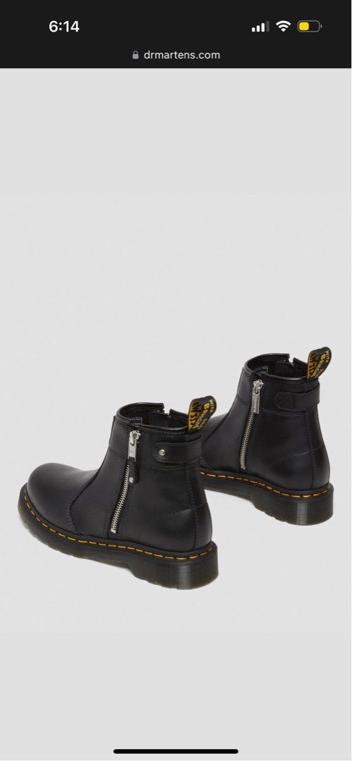 Dr Marten s 2976 WOMEN S DOUBLE ZIP LEATHER CHELSEA BOOTS
