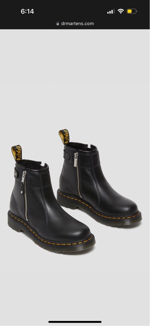 Dr Marten s 2976 WOMEN S DOUBLE ZIP LEATHER CHELSEA BOOTS Women s