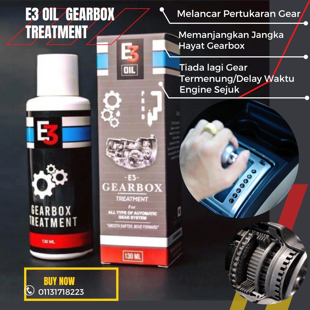 E3 Gearbox Oil Treatment, Auto Accessories on Carousell