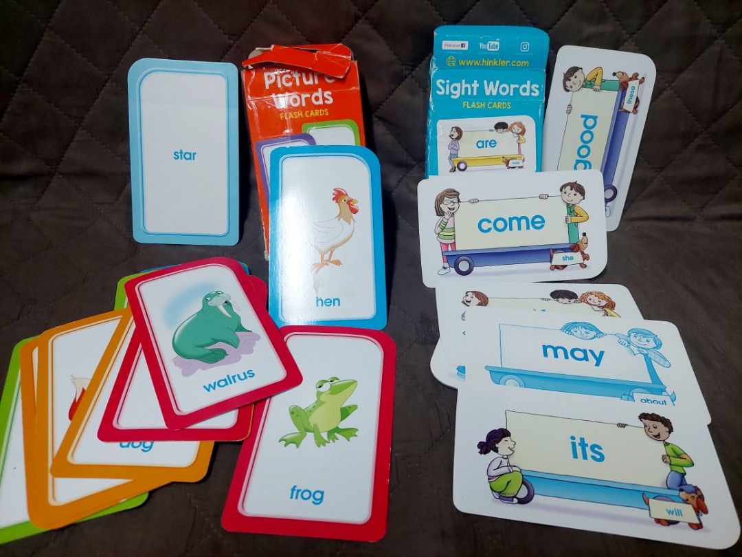 Educational flashcards, Hobbies & Toys, Toys & Games on Carousell