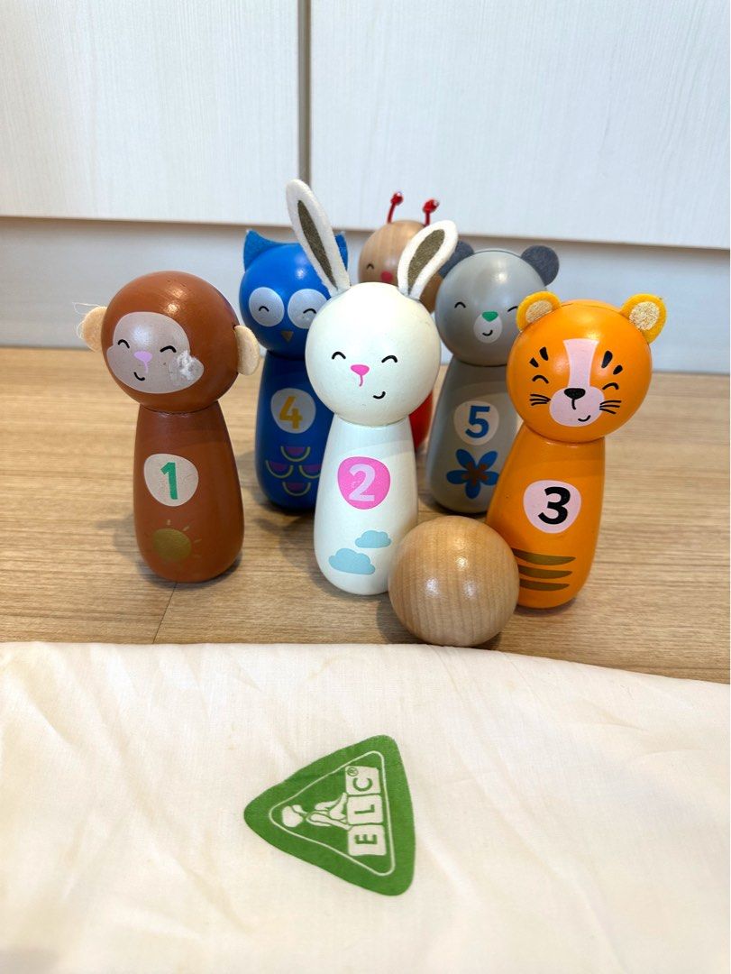 Elc wooden skittles outlet