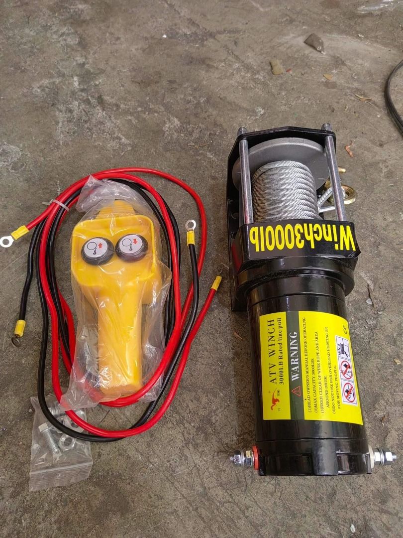 Electric Car Winch (3000lbs), Commercial & Industrial, Industrial