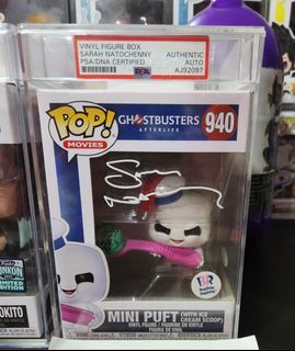 Funko ghostbusters mini puff 940 signed psa certified