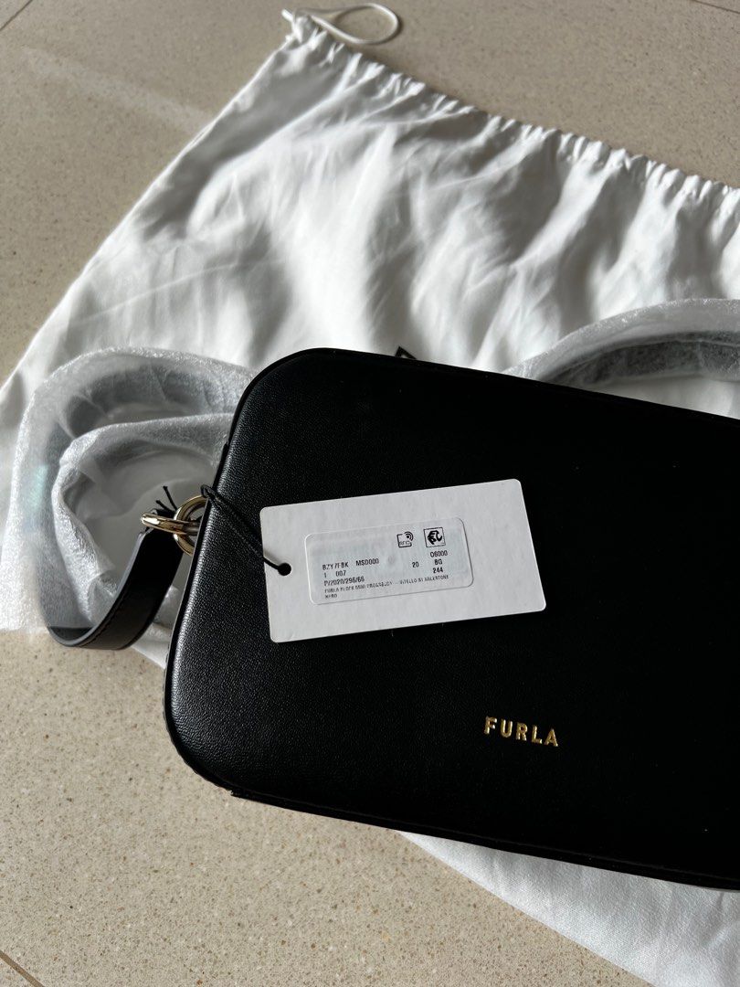 Furla Block Mini Crossbody Nero
