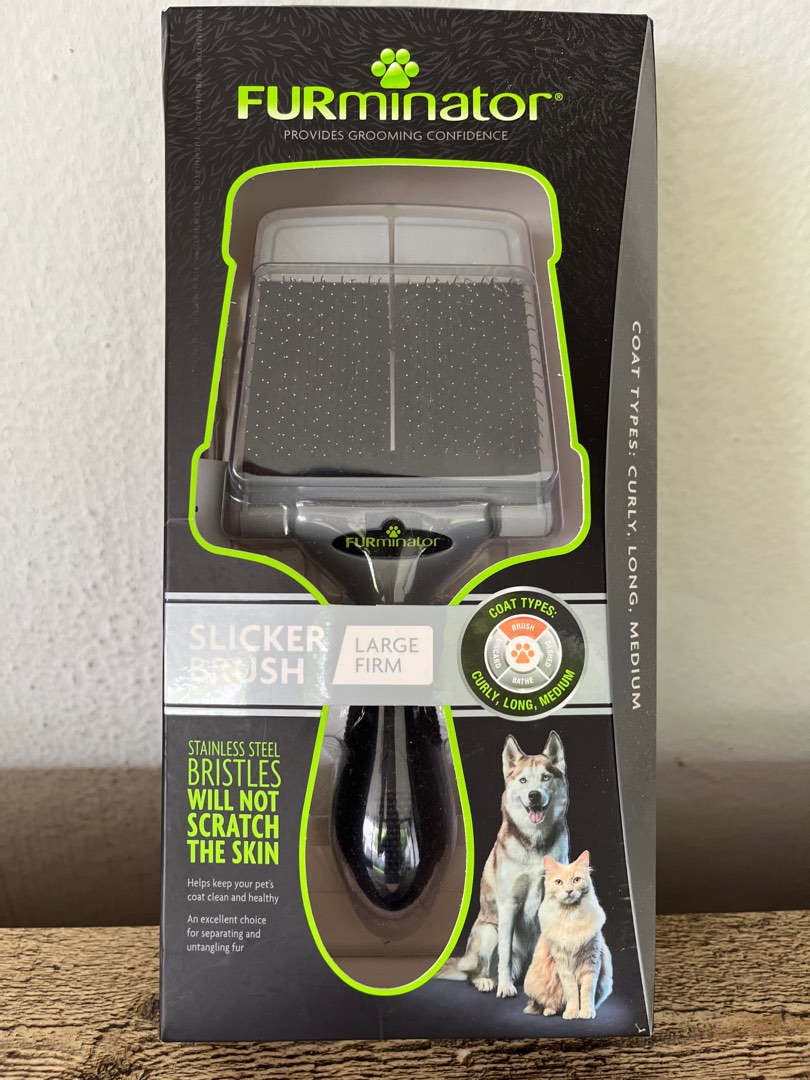 Furminator firm grooming slicker brush sales