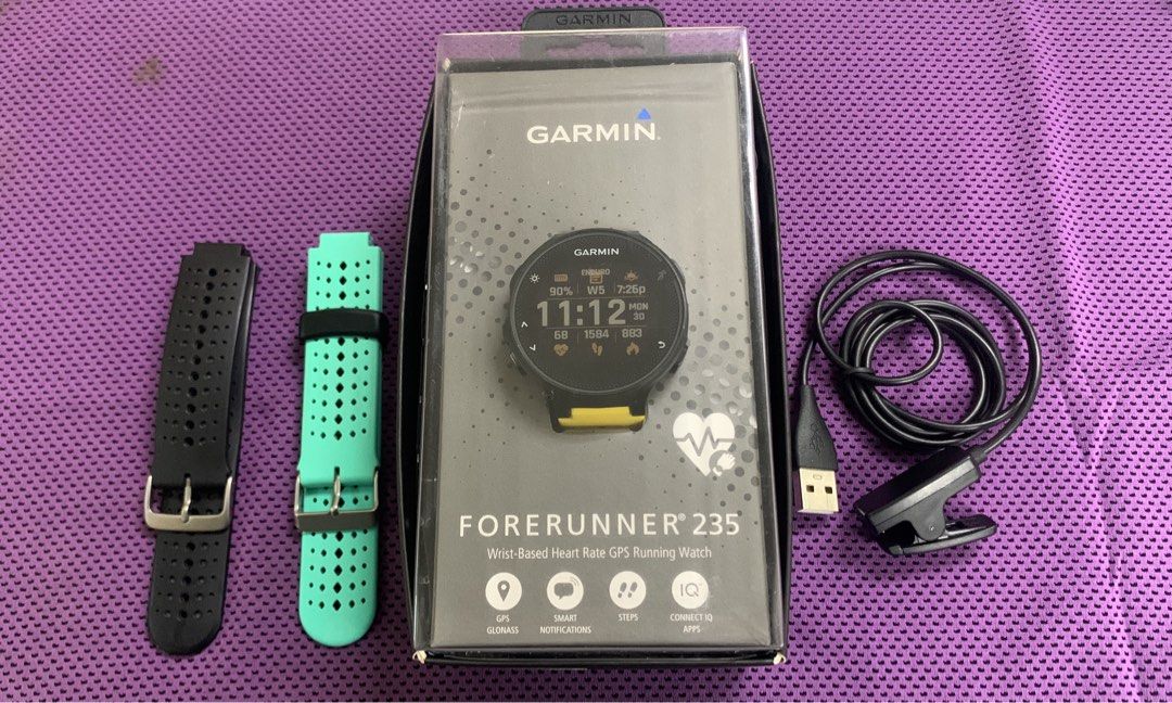 GARMIN FORERUNNER 235 BLACK FREE TALI DAN BOX Mobile Phones