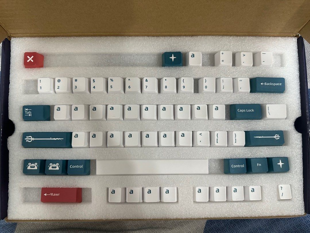 Keycaps GMK A Gawr Gura Clone PBT set, Computers & Tech, Parts 