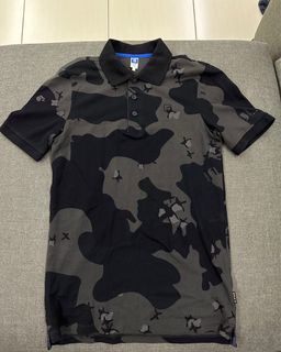G-Star Raw Camo Polo Tee Black