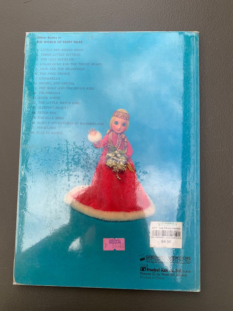 Hardbound book (The frog prince) (Category: Storybooks) located in Santa Rosa. Submitted by gandahappylife (Listing ID 1212340764, Image 2). Description: Hardbound book (The Frog Prince).