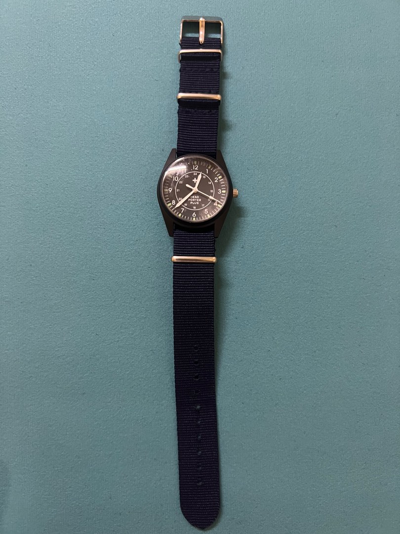Head porter all black military watch hot sale