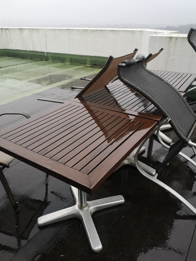 Heavy duty Teak outdoor table, Furniture & Home Living, Outdoor