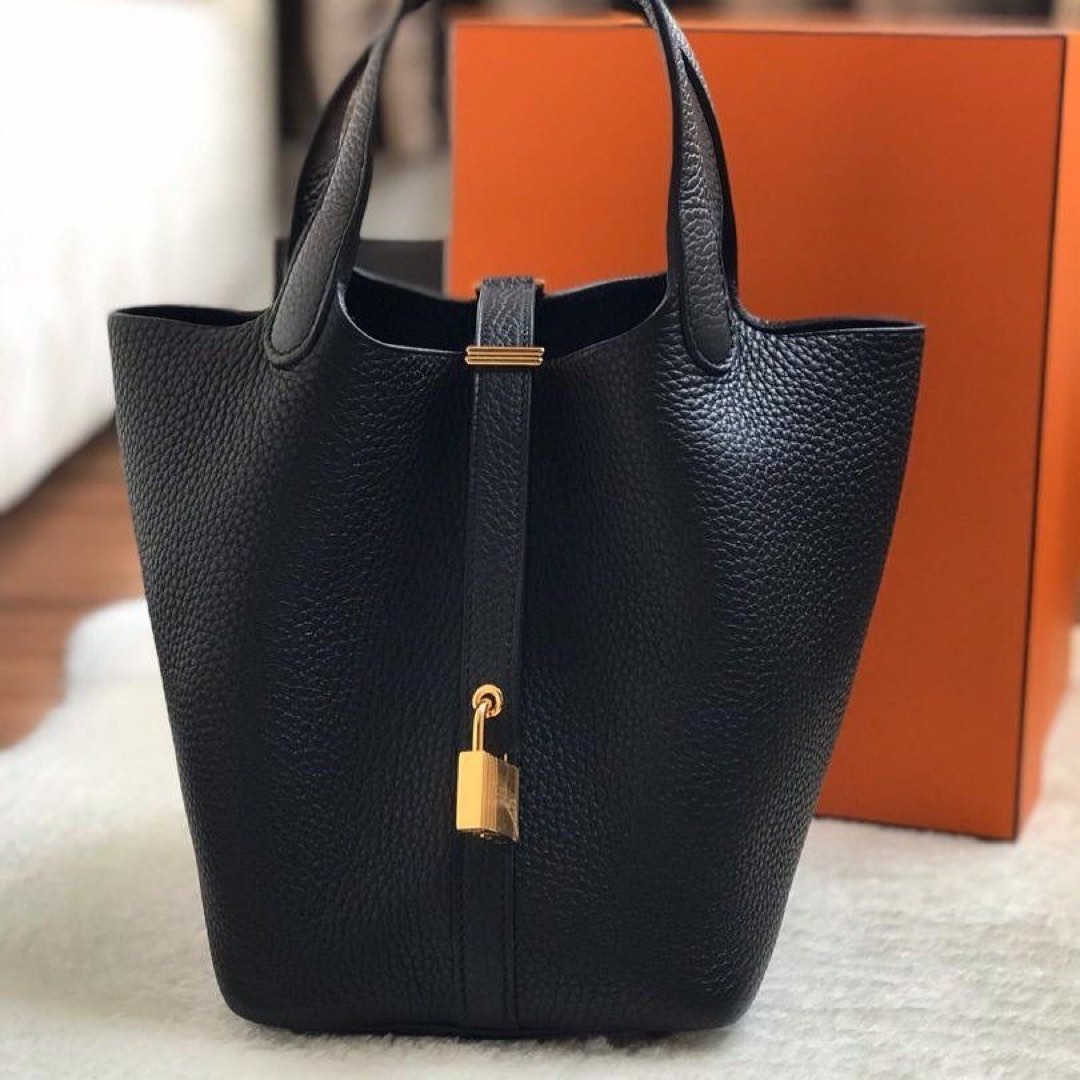 Picotin 18 sale black gold hardware