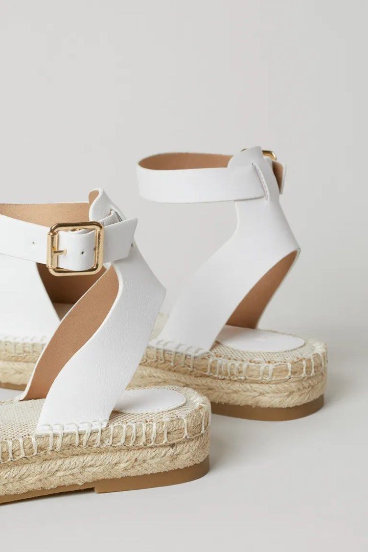White sandals h&m top