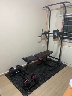 Home gym setup Like new Sports Equipment Exercise Fitness