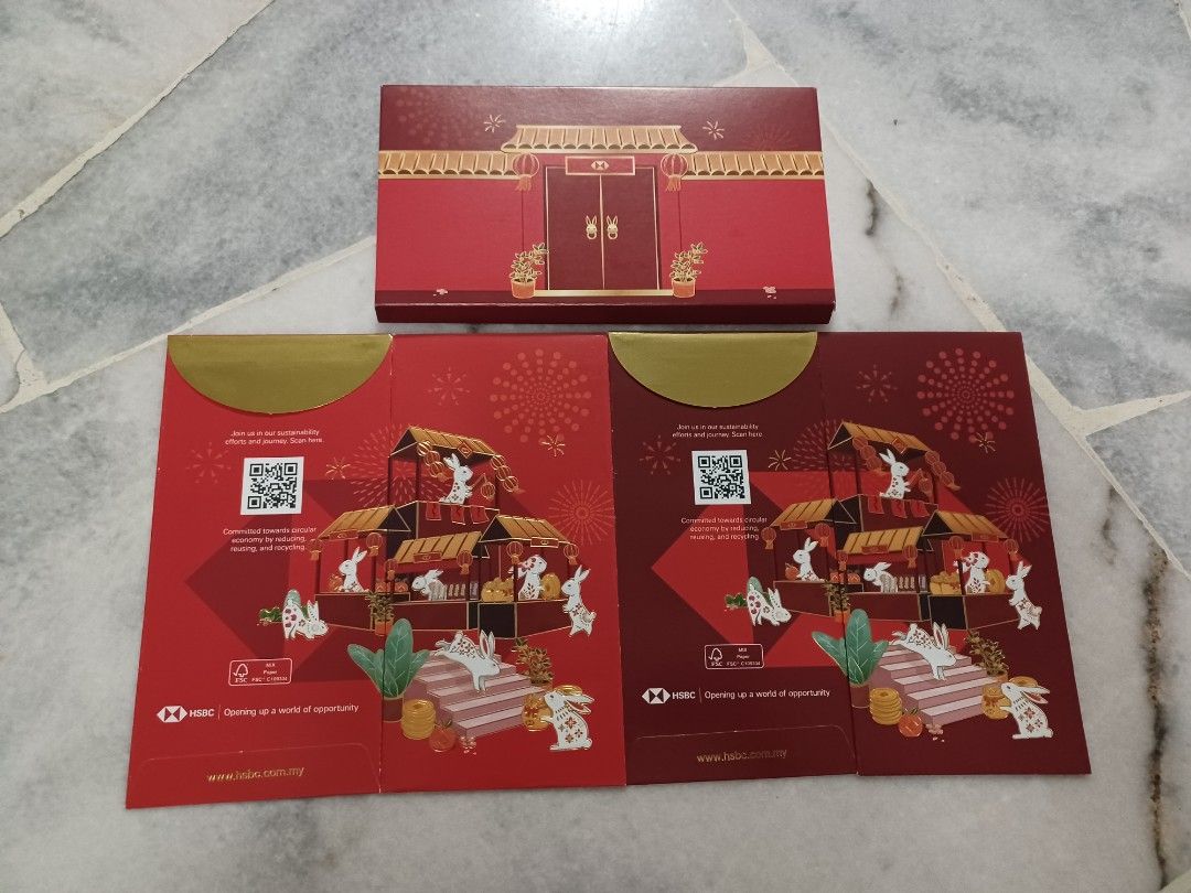 HSBC VIP 2023 Ang Pow packets, Hobbies & Toys, Collectibles ...