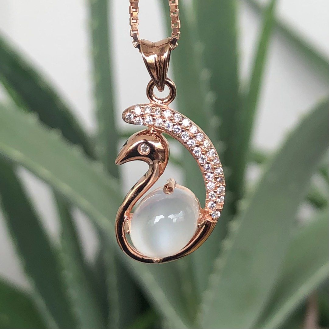 Rose gold cubic zirconia necklace hotsell