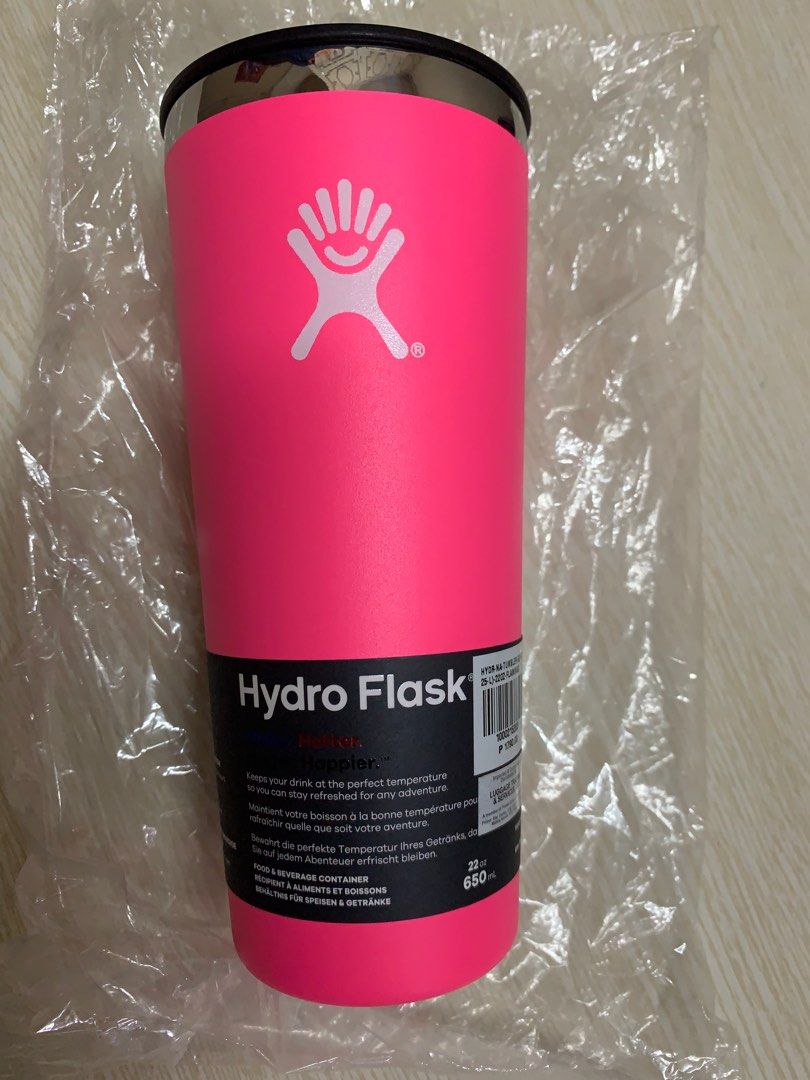 Hydro Flask 22oz Insulated Tumbler (Flamingo), Furniture & Home Living