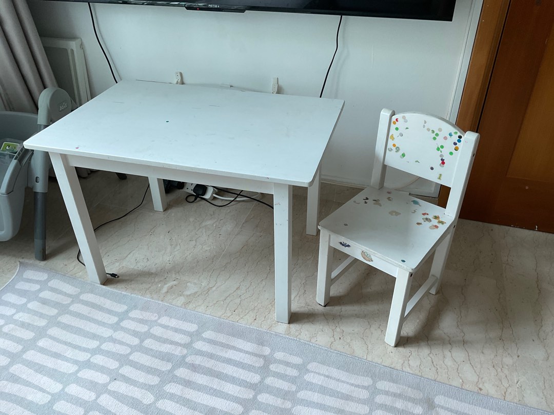 Ikea kids table and chair, Babies & Kids, Baby Nursery & Kids Furniture