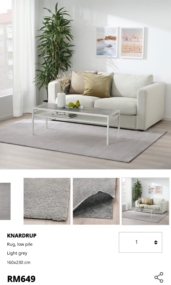 IKEA Rug, Furniture & Home Living, Home Decor, Carpets, Mats & Flooring