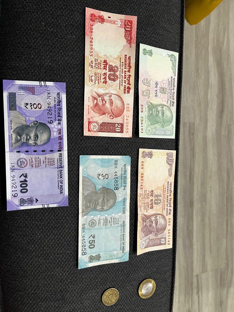 Indian notes (Category: Currency) located in Singapore. Submitted by atoze (Listing ID 1212373455, Image 1). Description: Notes of Rs 5, 10, 20,50, 100 Note of 200 $10 Note of 500 $ 15 Note of 2000 $ 30.