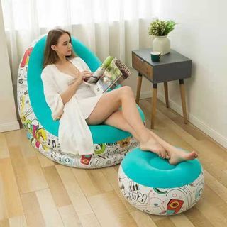 Inflatable lounge sofa with Chair set