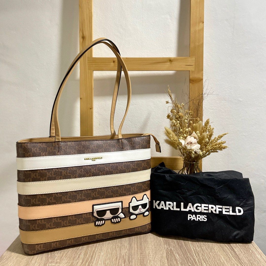 Karl Lagerfeld Maybelle Zipper Tote, Women's Fashion, Bags & Wallets