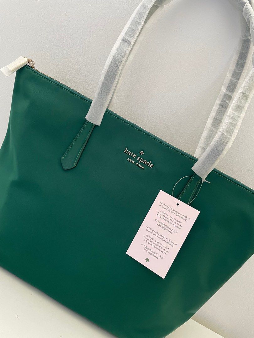 Kate Spade Kitt Large Tote in Deep Jade, Women's Fashion, Bags & Wallets,  Tote Bags on Carousell
