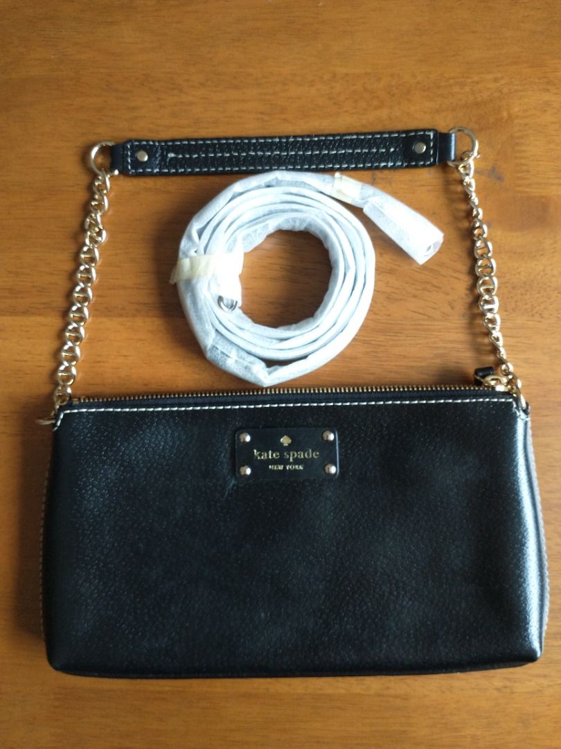 Kate Spade New York Handbag Black with Chain Strap (Spare Strap Replacement),  Luxury, Bags & Wallets on Carousell