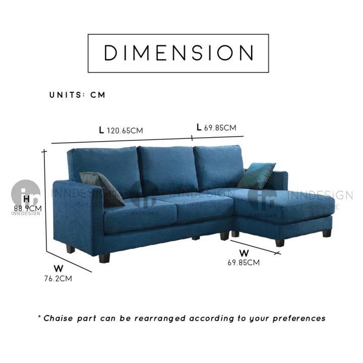 L Shape Sofa fabric material, Furniture & Home Living, Furniture, Sofas