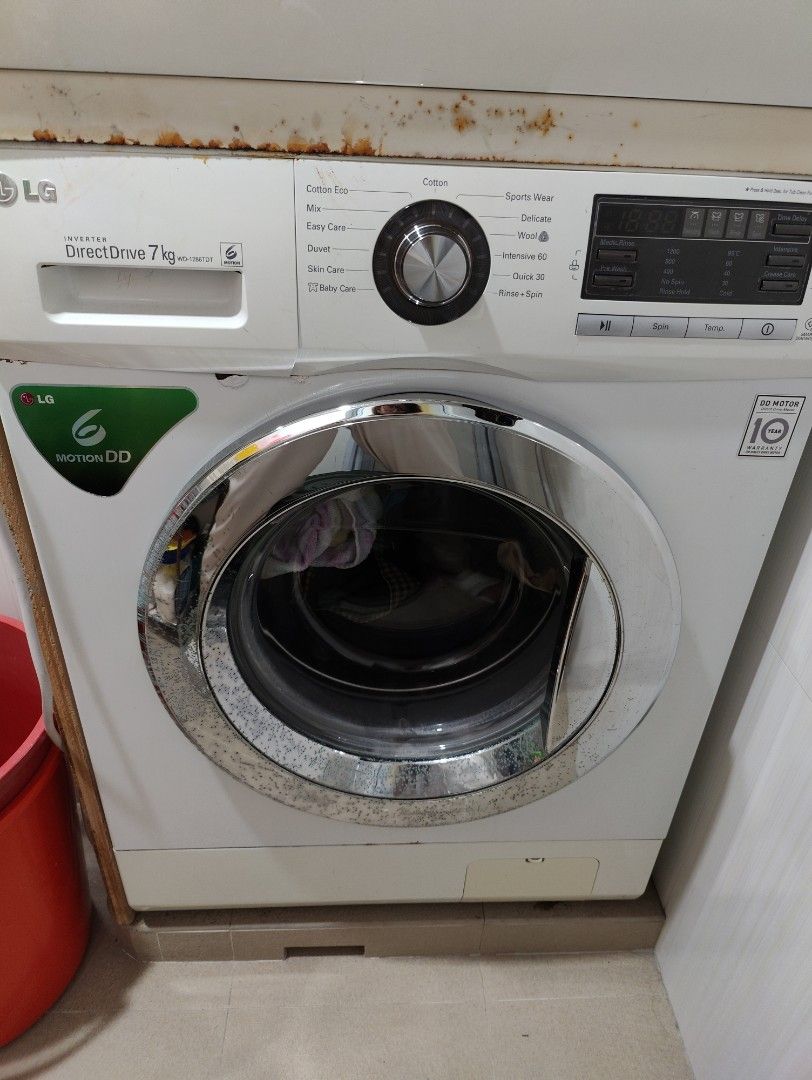 LG washer and Electrolux Dryer with stacking kit, TV & Home Appliances