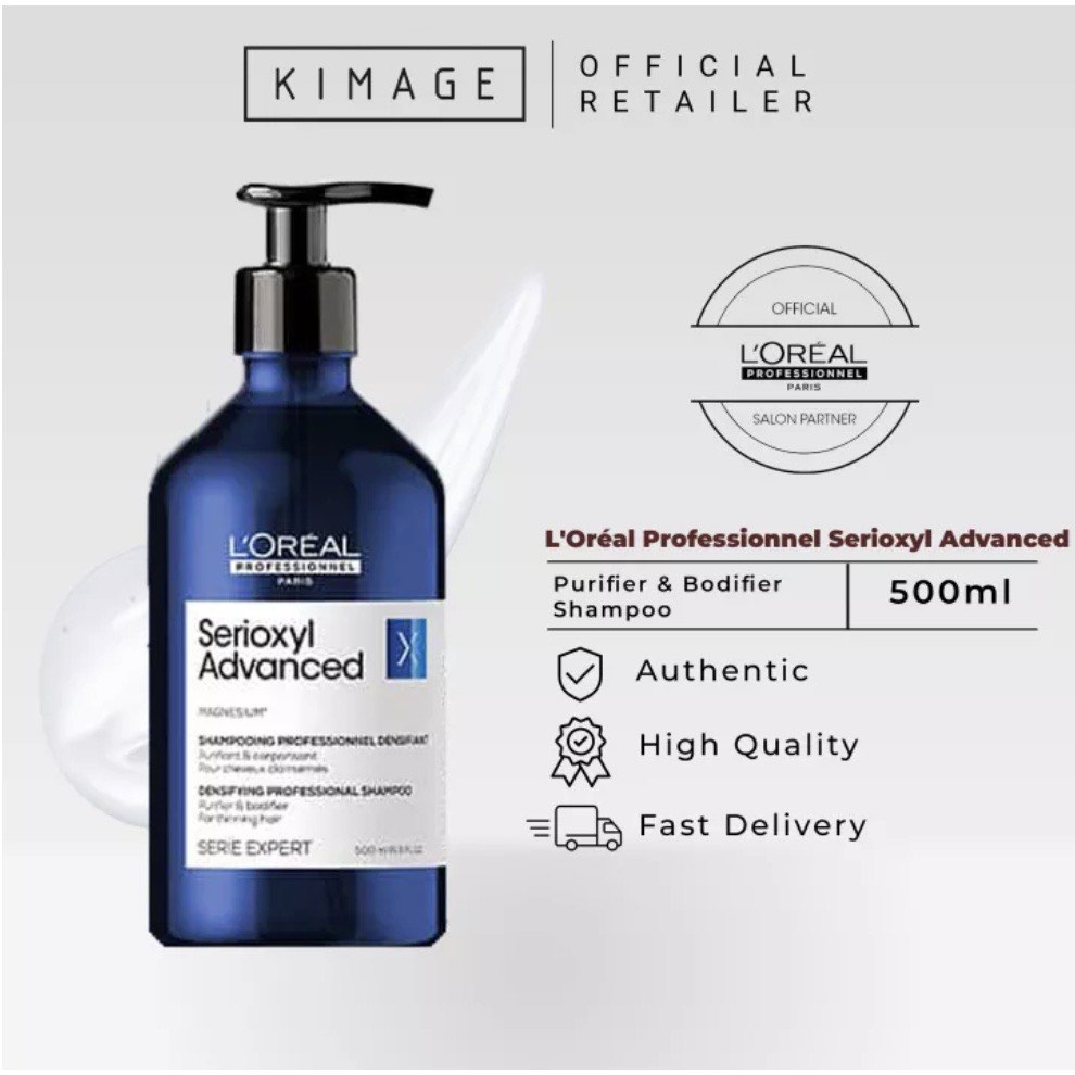 L’Oréal professionnel purifier & bodifier shampoo 500ml serioxyl ...