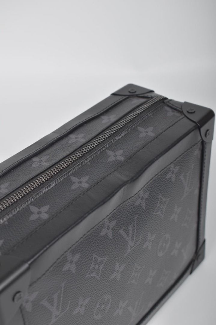 LOUIS VUITTON Soft Trunk Monogram Eclipse Canvas Shoulder Bag M44730