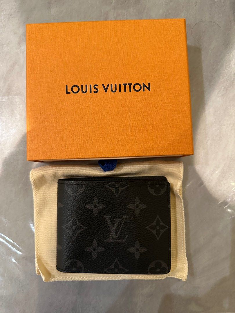 LV x YK Slender Wallet Monogram Eclipse - Men - Small Leather