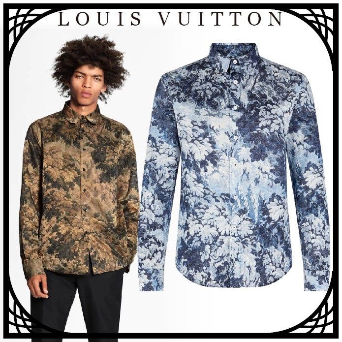 Louis Vuitton Tapestry Shirt, 100% authentic Louis