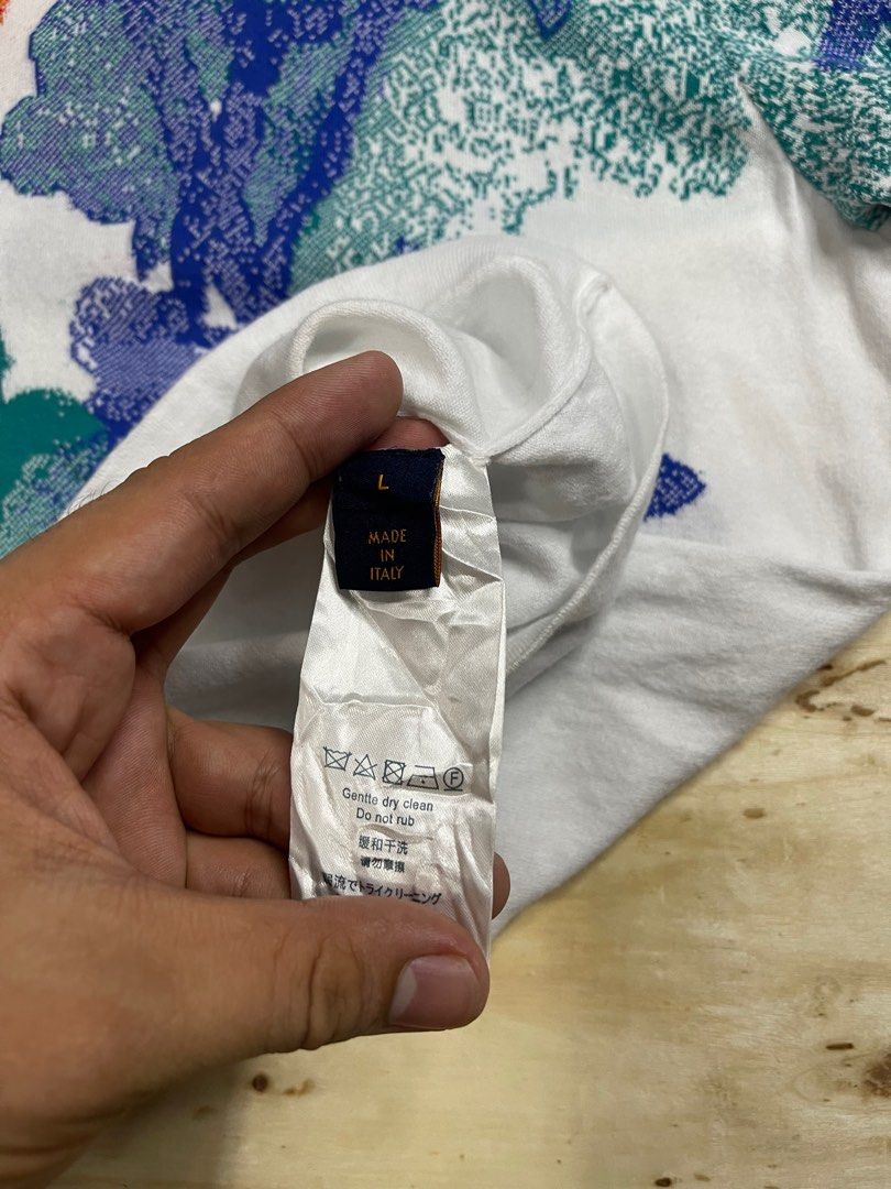 Louis Vuitton White 'Watercolor Monogram' T-Shirt