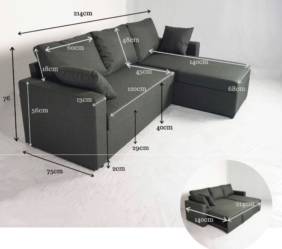 Lshape Sofa Bed (negotiable until let go), Furniture & Home Living