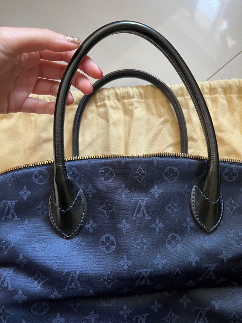 LOUIS VUITTON Monogram Nylon Desire Lockit Vertical MM Marine