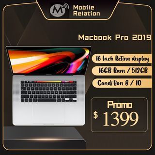 【Exclusive Sale】 MacBook Pro 16 inch 2019 16/512GB Space Gray #M060 #M065 #M049 #M051 #M042 #M059