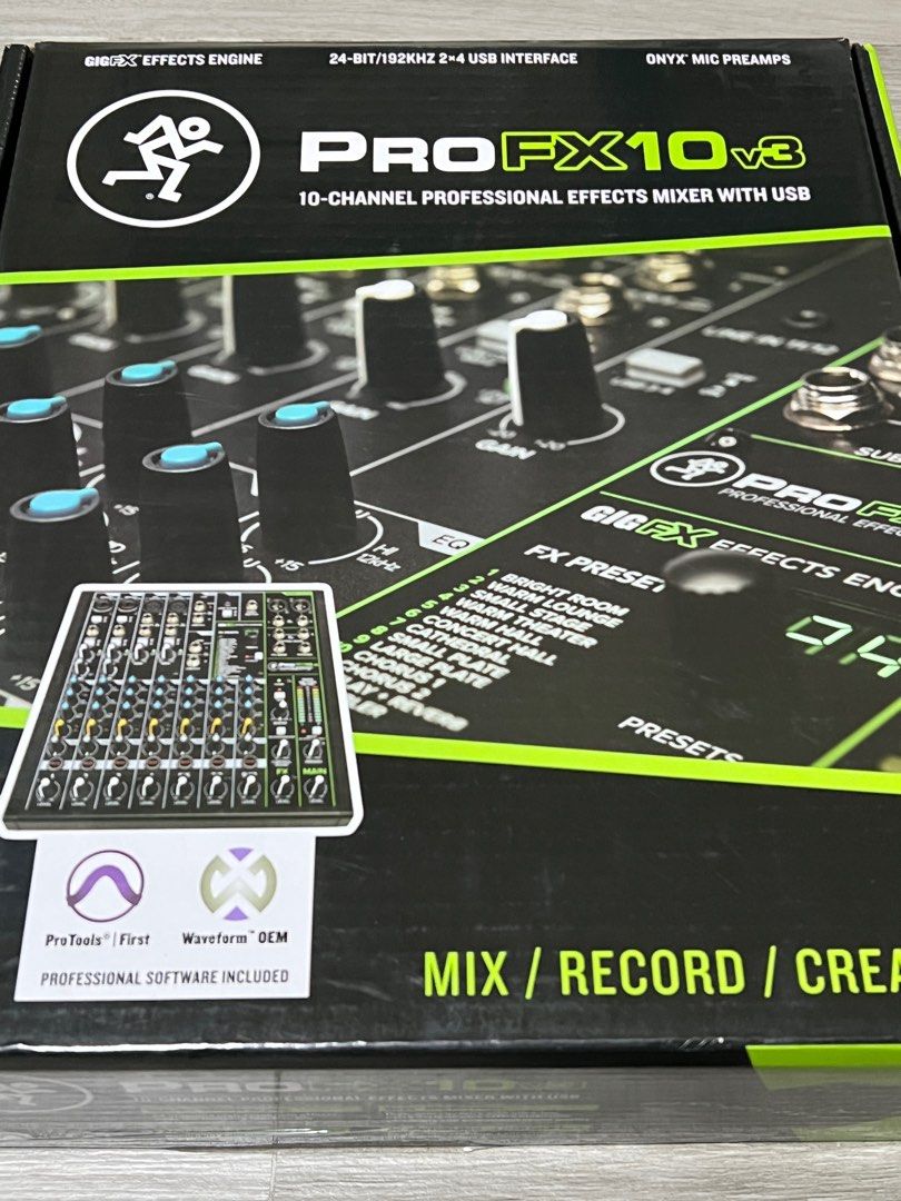 最大79％オフ！ センターバレー 新品 Mackie ProFXv3 Series, 10-Channel Professional Effects  Mixer with USB, Onyx