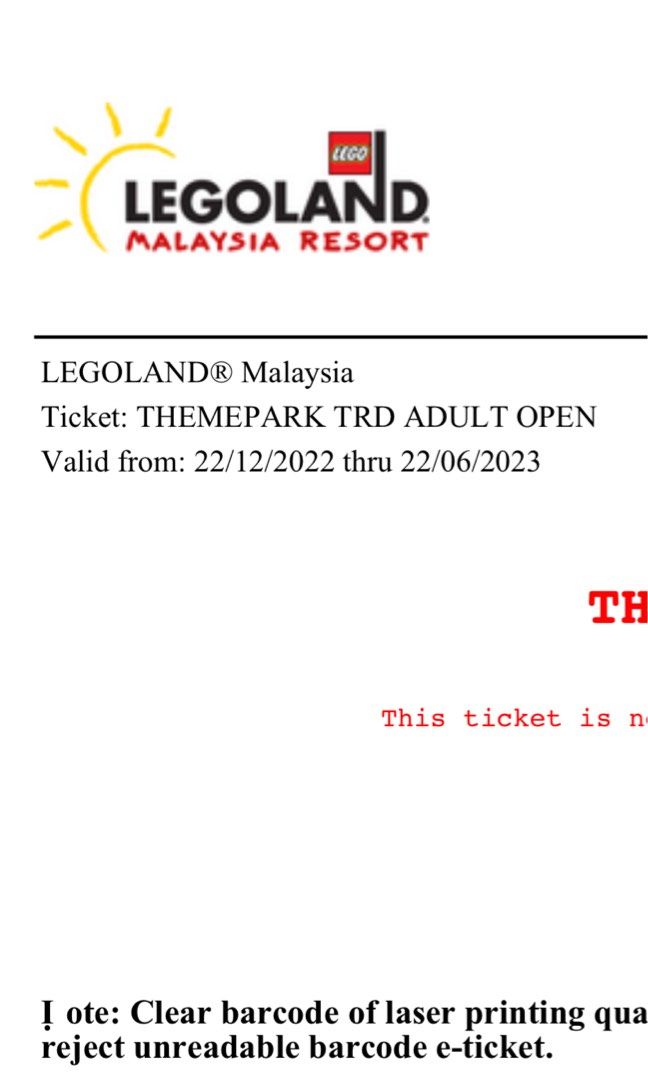 KLOOK Malaysia Legoland Nusajaya Theme Park Tickets 2PAX VALID