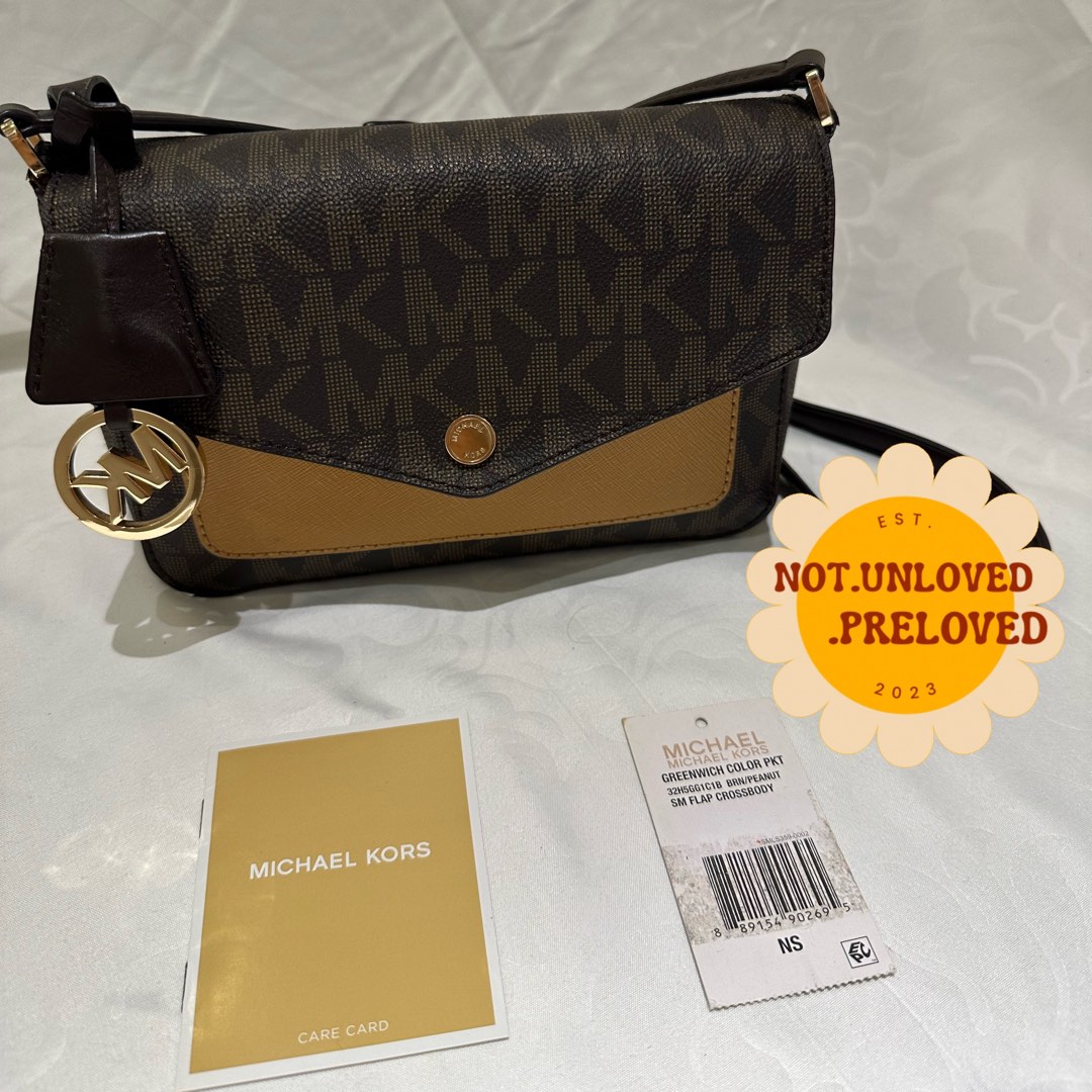 Michael Michael Kors Greenwich Small Bucket Bag Brown Peanut