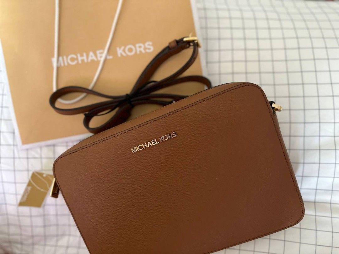 michael kors side bag brown