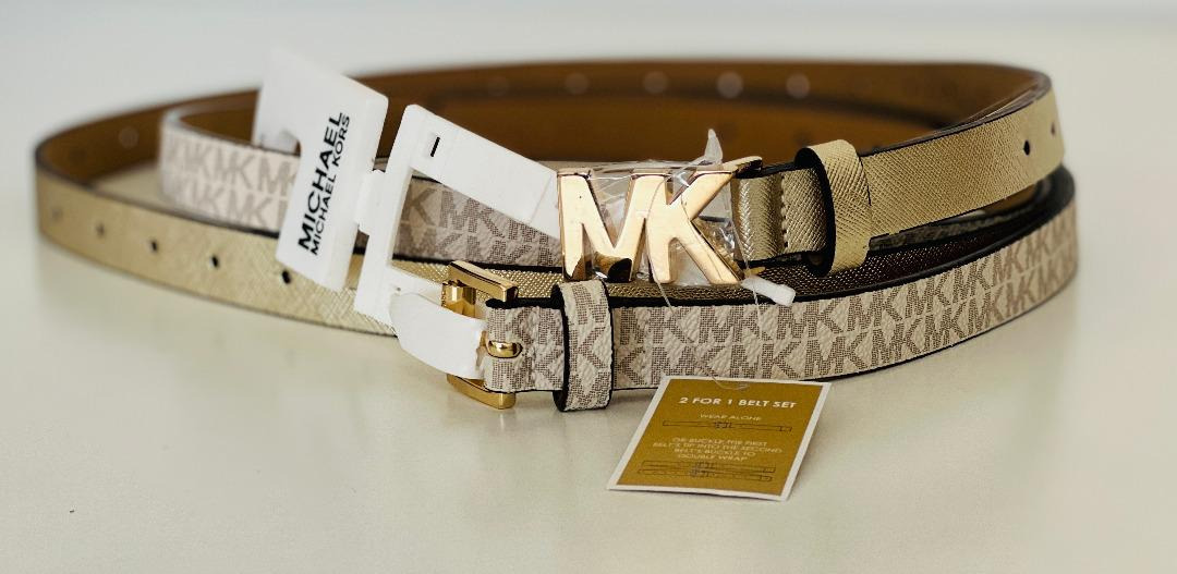 Michael kors belt gold store