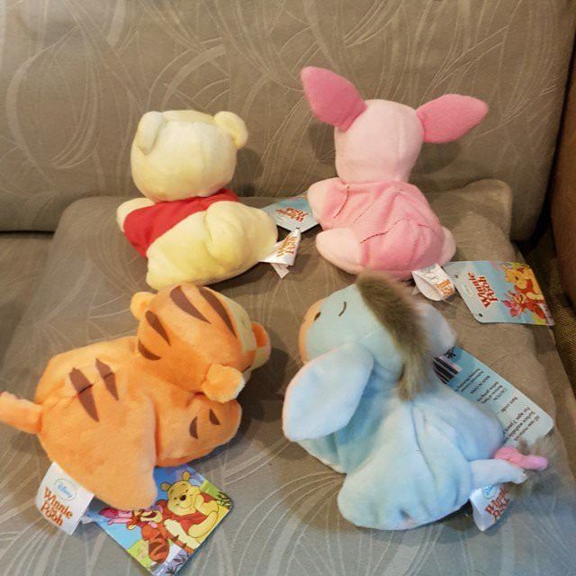 Mini Bean Bag Beanie Disney Winnie The Pooh Plush Set Hobbies