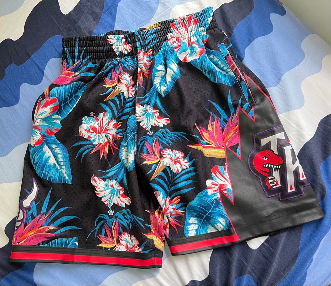 Mitchell Ness NBA Toronto Raptors floral shorts Carousell