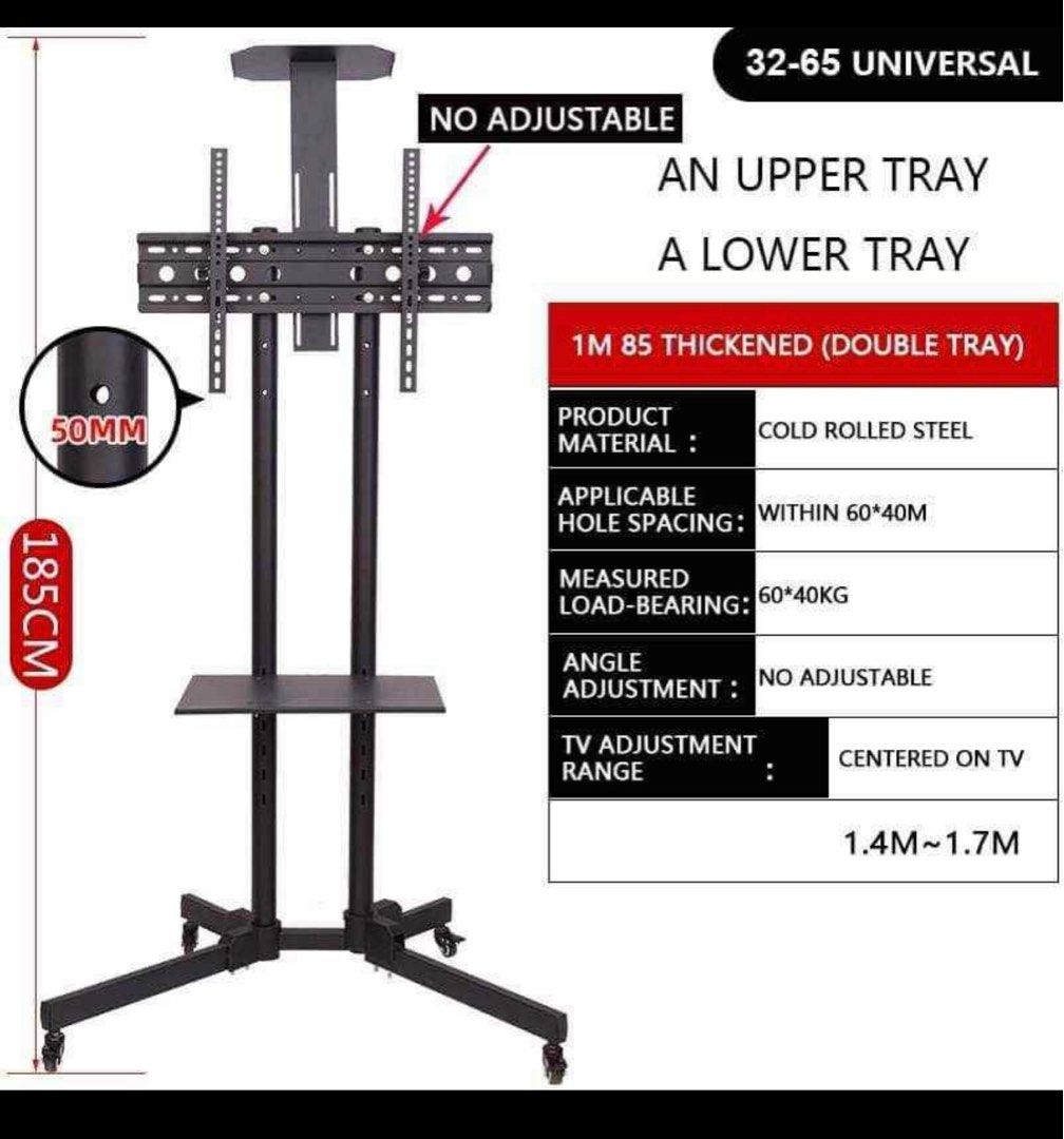Movable Tv stand with wheels , TV & Home Appliances, TV & Entertainment
